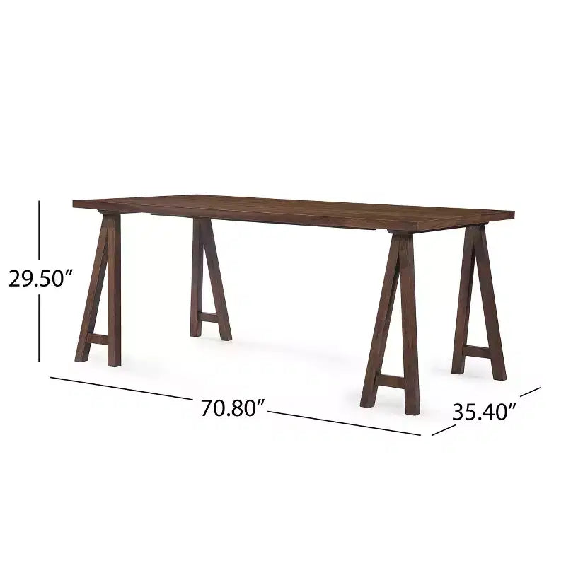 Ensemble de salle à manger GDFStudio Alexis 7 pièces en bois rembourré de style moderne du milieu du siècle