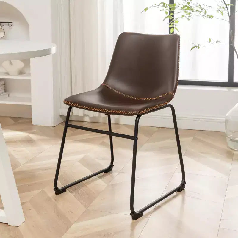 Ensemble de salle à manger rond Varna Roundhill Furniture, table à manger à tréteaux avec 4 chaises élégantes, 5 pièces