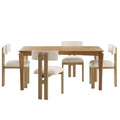 Christopher Knight Home Willow 5 Pieces Wood and Metal Upholstered Dining Set