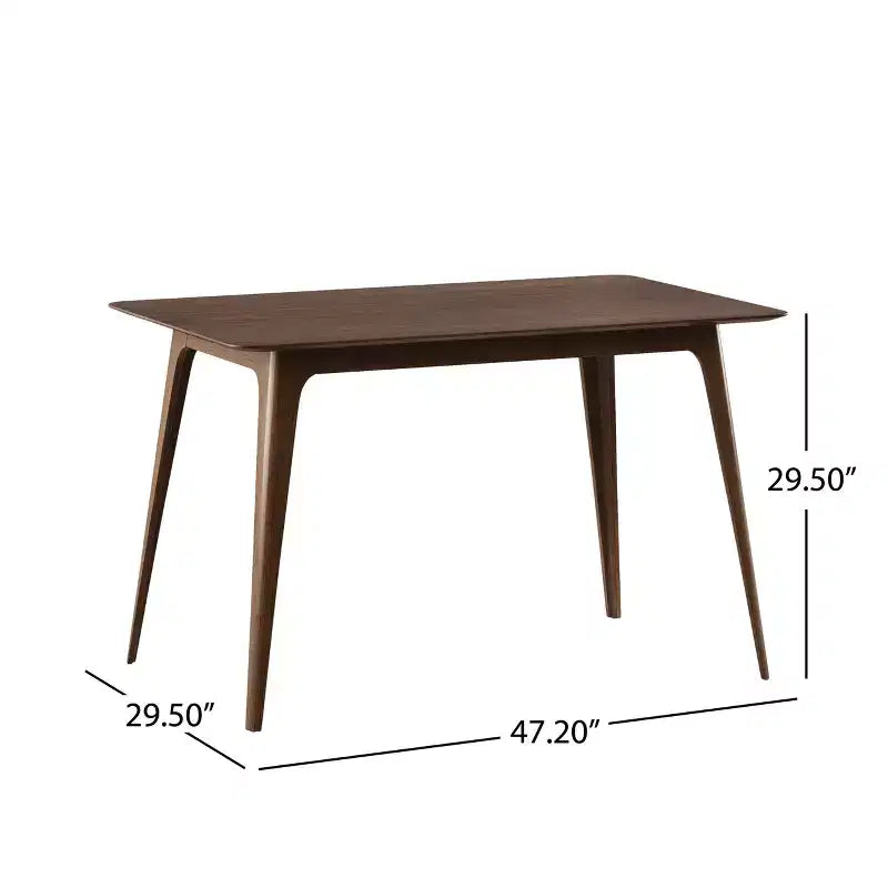 Ensemble de salle à manger Merax 5 pièces de style moderne du milieu du siècle avec 4 chaises rembourrées