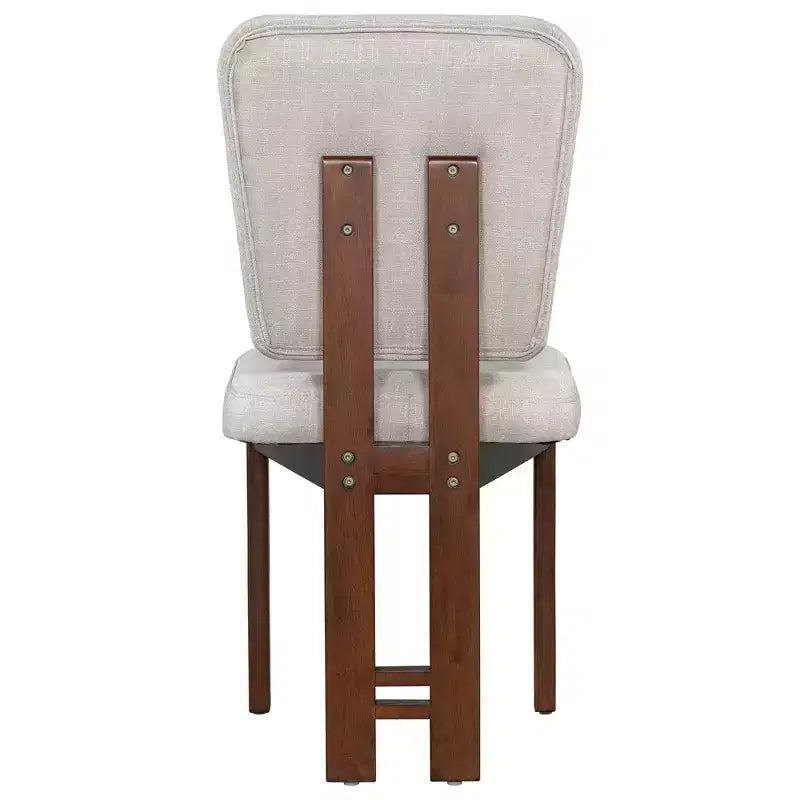 ModernLuxe Ensemble de salle à manger extensible 6 pièces pour 6 personnes, ensemble de salle à manger traditionnel avec table de cuisine, 4 chaises de salle à manger rembourrées et banc, Espresso+Beige