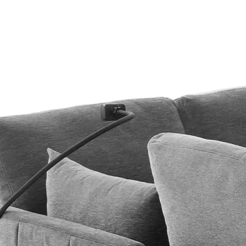 Canapé modulable multifonctionnel Merax avec pouf mobile