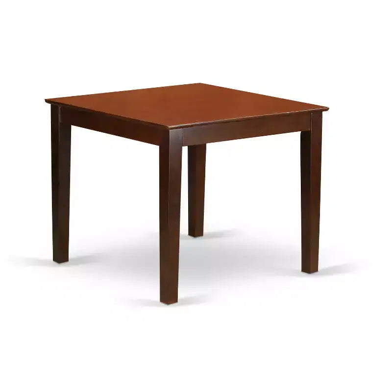 Ensemble table et chaises de cuisine HomeStock Belmont - Table carrée et chaises de salle à manger, Acajou