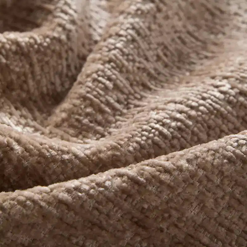Ensemble de canapé d'angle en forme de L avec pouf, canapé 3 places en chenille avec assise extra-large et USB, 110