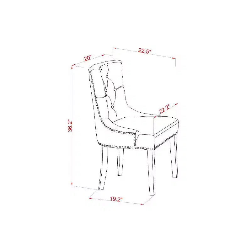 Ensemble de salle à manger 3 pièces HomeStock avec plateau en bois massif finition acajou et table à rallonges