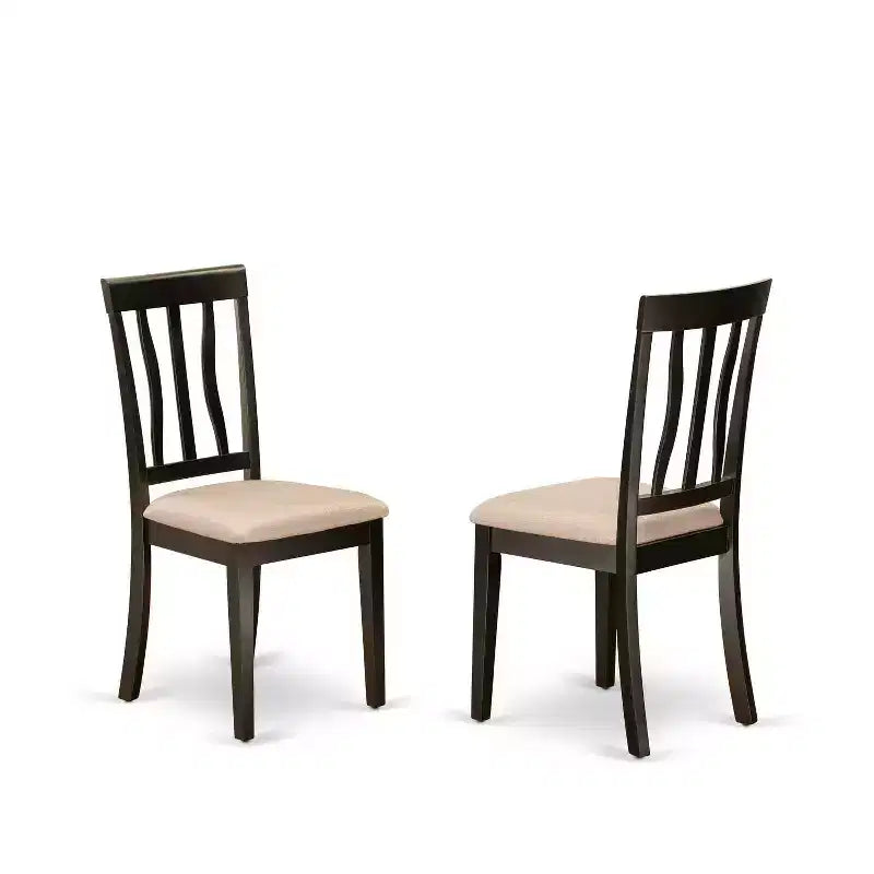 Ensemble de salle à manger « Gothic Glamour » – Table avec rallonge et 6 chaises – Finition cappuccino élégante