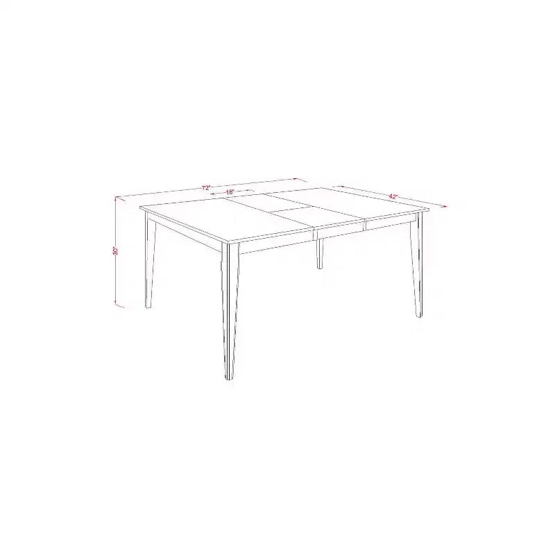 Ensemble de salle à manger « Gothic Glamour » – Table avec rallonge et 6 chaises – Finition cappuccino élégante