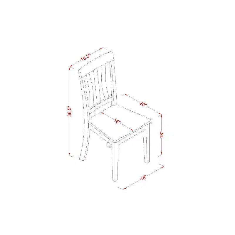 Ensemble de salle à manger rétro – Table et chaises 5 pièces – Meubles de cuisine et salle à manger