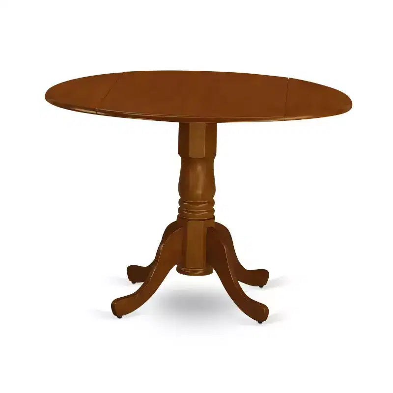 Ensemble de salle à manger 5 pièces en bois massif finition marron selle – 4 places