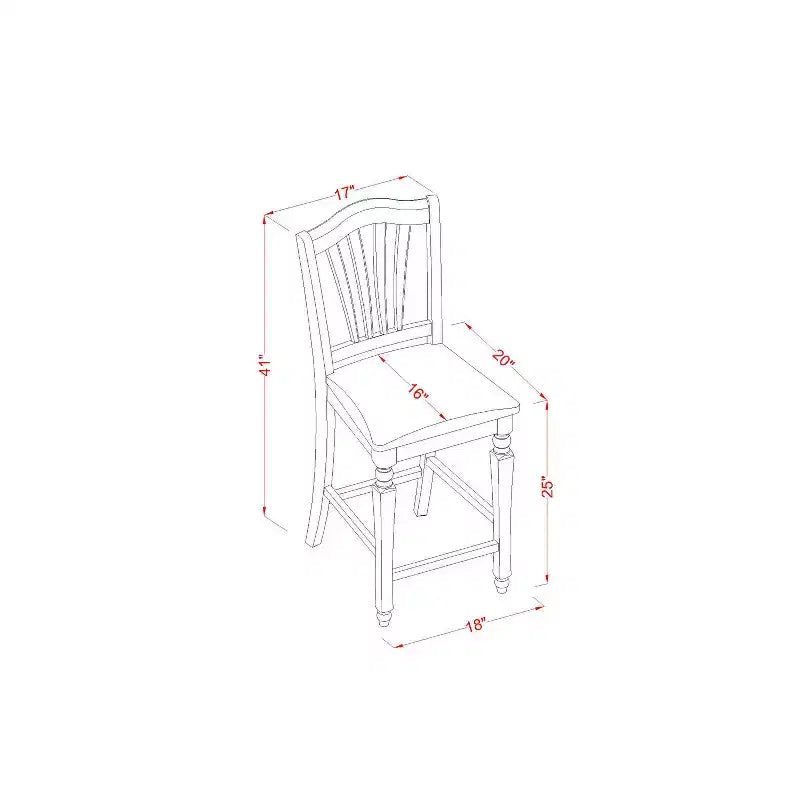 Table à manger ronde 5 pièces HomeStock avec plateau en bois massif finition noire et 4 chaises