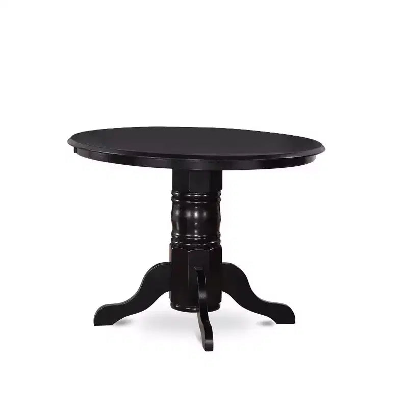Ensemble table et chaises de cuisine 5 pièces – Table à manger ronde avec chaises – Meubles de style bistrot moderne