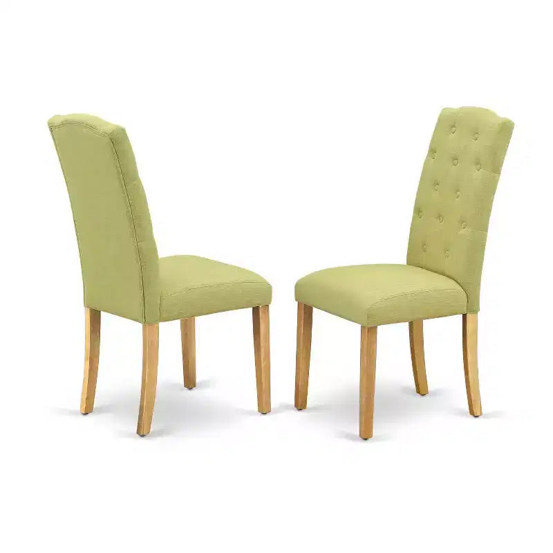 HomeStock Ensemble de salle à manger 5 pièces en chêne massif naturel avec rallonge papillon – 4 places
