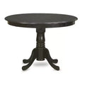 HomeStock 3-Pc Cappuccino Solid Wood Top - Dining Room Set - Seats 4
