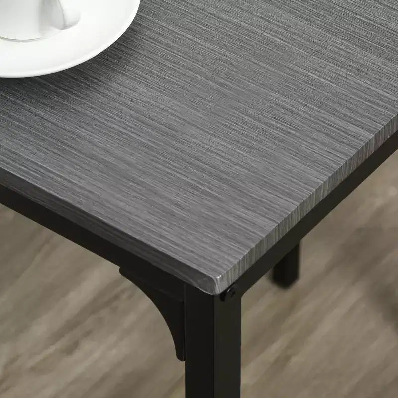 Ensemble table de bar et 2 chaises, table à manger industrielle pour 2, table de cuisine hauteur comptoir avec tabourets de bar, ensemble table de petit-déjeuner pour 2