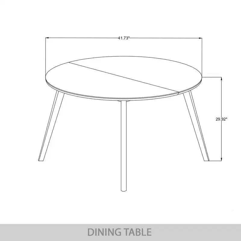ChaletPosh Ensemble de salle à manger 5 pièces avec chaises de salle à manger déhoussables en lin