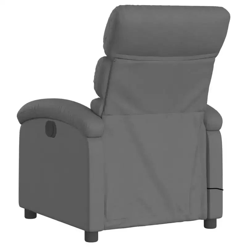Fauteuil inclinable de massage - Gris clair à dossier inclinable manuel