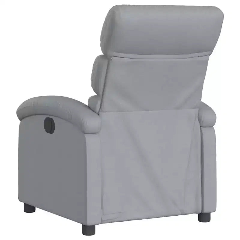 Fauteuil inclinable de massage - Gris clair à dossier inclinable manuel