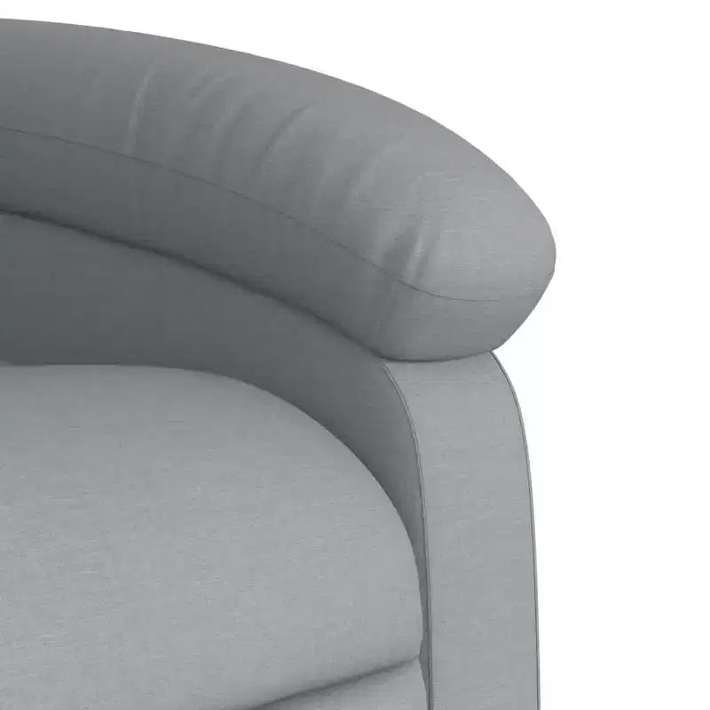 Fauteuil inclinable de massage - Gris clair à dossier inclinable manuel