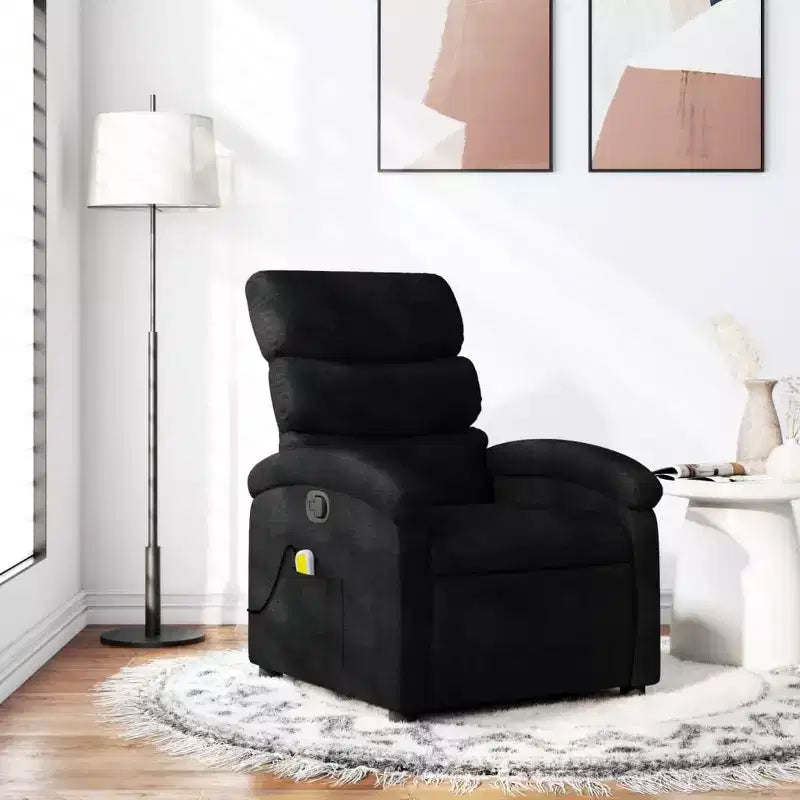 Fauteuil inclinable de massage - Gris clair à dossier inclinable manuel