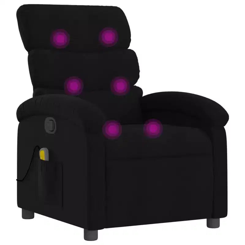 Fauteuil inclinable de massage - Gris clair à dossier inclinable manuel