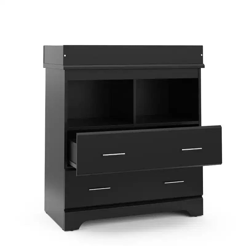 Commode à 2 tiroirs avec plan à langer amovible