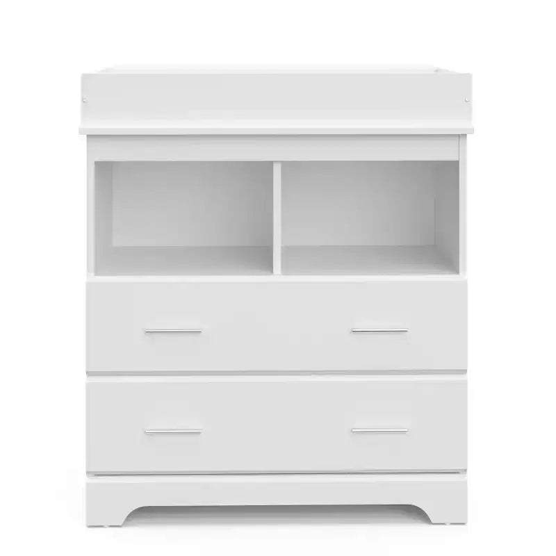 Commode à 2 tiroirs avec plan à langer amovible