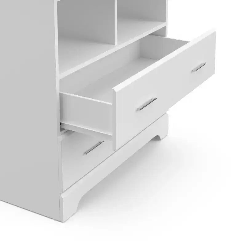 Commode à 2 tiroirs avec plan à langer amovible