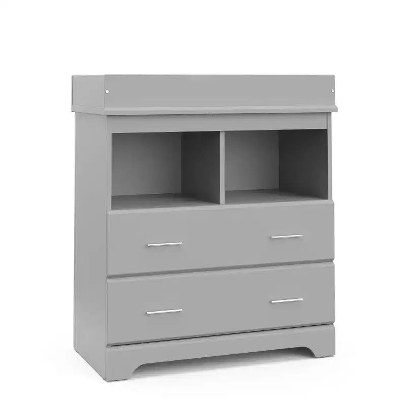 Commode à 2 tiroirs avec plan à langer amovible