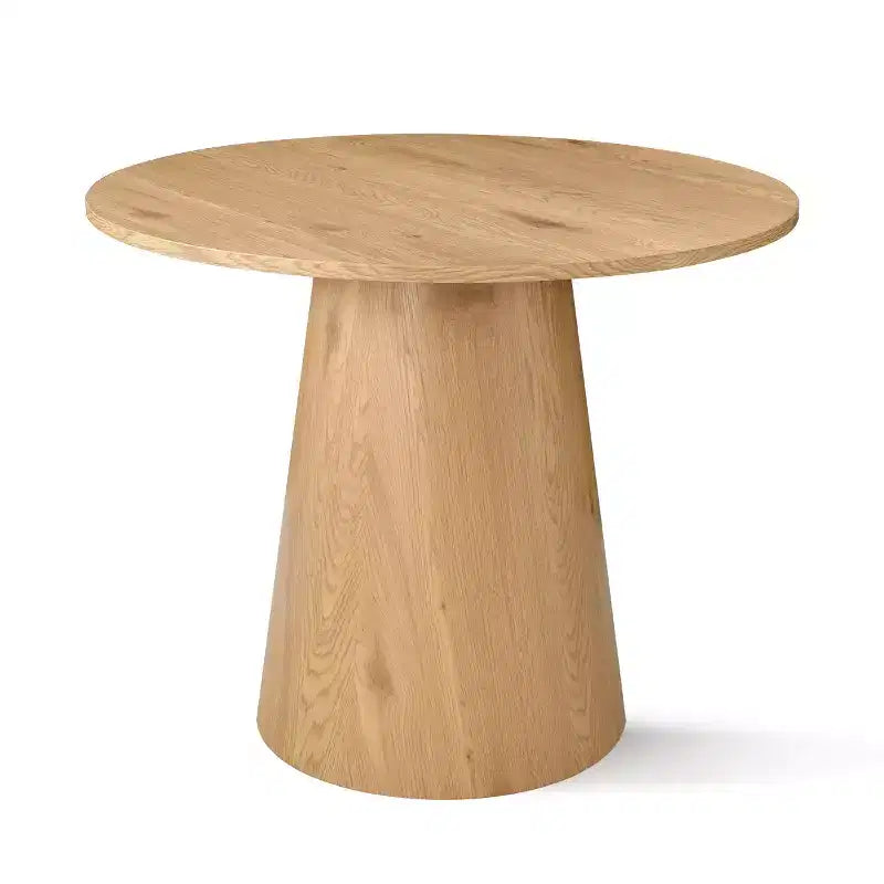 Ensemble table et chaises de salle à manger 3 pièces, table ronde de 89 cm avec chaises déhoussables rembourrées pour coin repas ou petit espace - Panipeachy