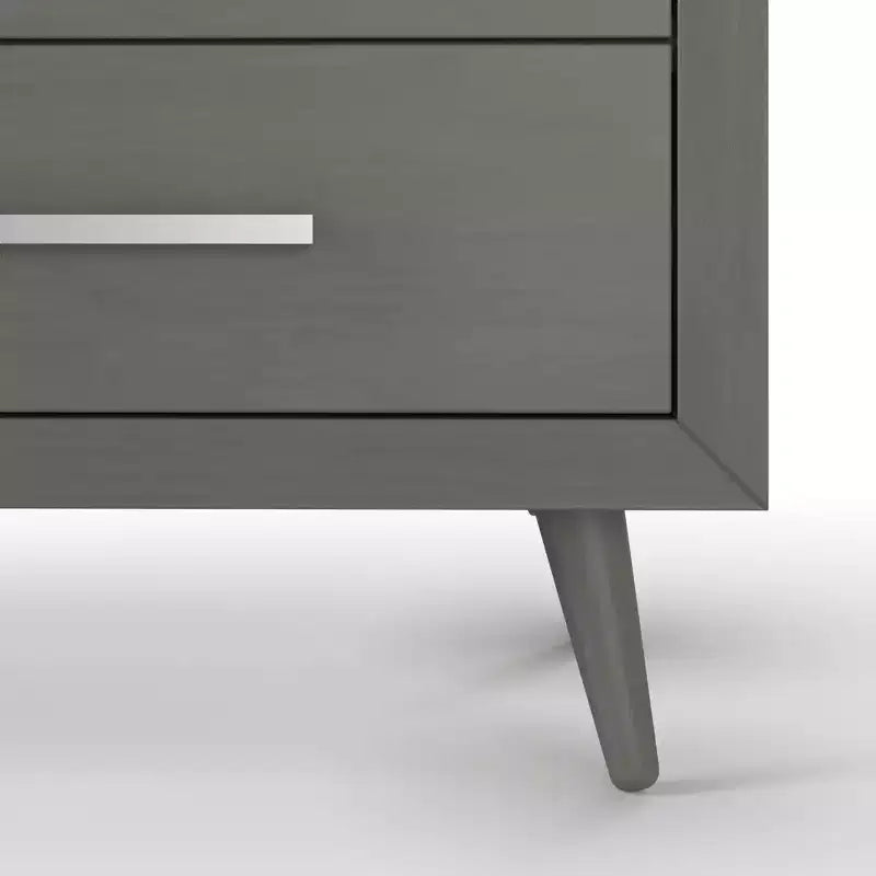 Commode double à 6 tiroirs pour chambre de bébé ou d'enfant, kit anti-basculement inclus, finition non toxique sans danger pour bébé