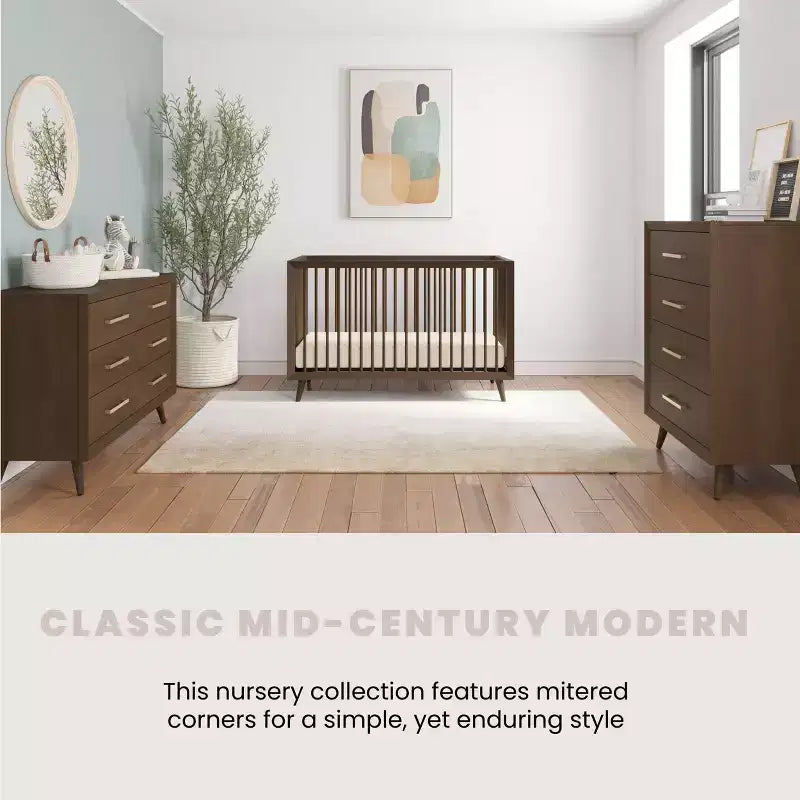 Commode double à 6 tiroirs pour chambre de bébé ou d'enfant, kit anti-basculement inclus, finition non toxique sans danger pour bébé