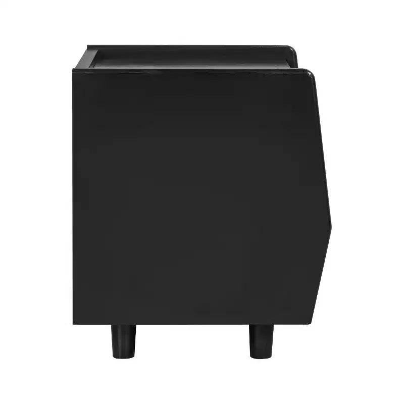 Table de chevet moderne en rotin avec 1 étagère ouverte et 1 tiroir
