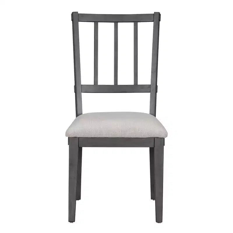 Ensemble de salle à manger rond 5 pièces rustique GDFStudio Agnes avec chaises rembourrées et banc incurvé