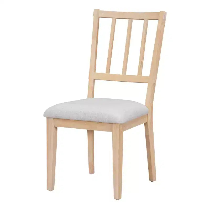 Ensemble de salle à manger rond 5 pièces rustique GDFStudio Agnes avec chaises rembourrées et banc incurvé