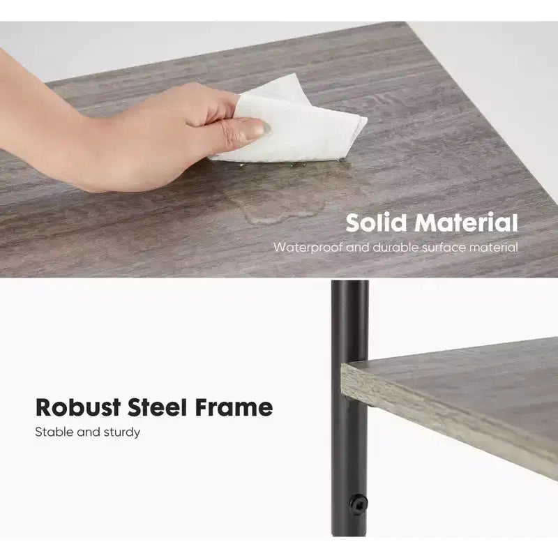 Table basse réglable en hauteur à 3 niveaux, table de chevet de rangement peu encombrante, antirouille