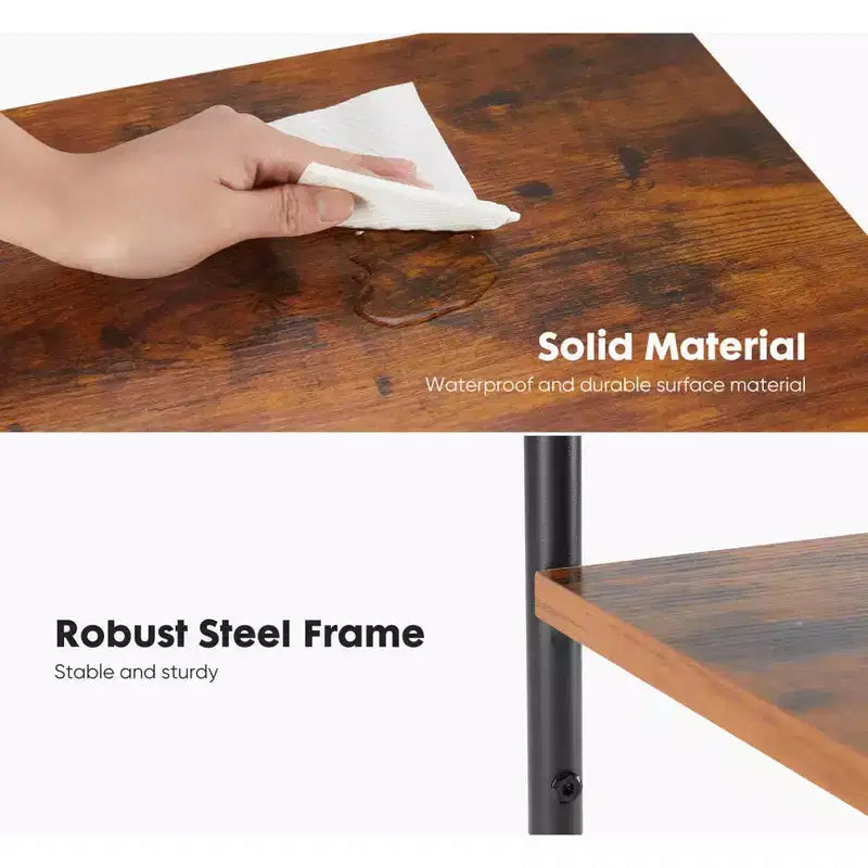 Table basse réglable en hauteur à 3 niveaux, table de chevet de rangement peu encombrante, antirouille