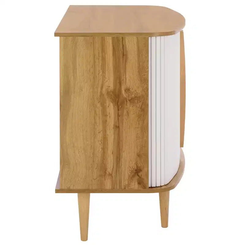 Buffet Compact à Portes Coulissantes, Noyer