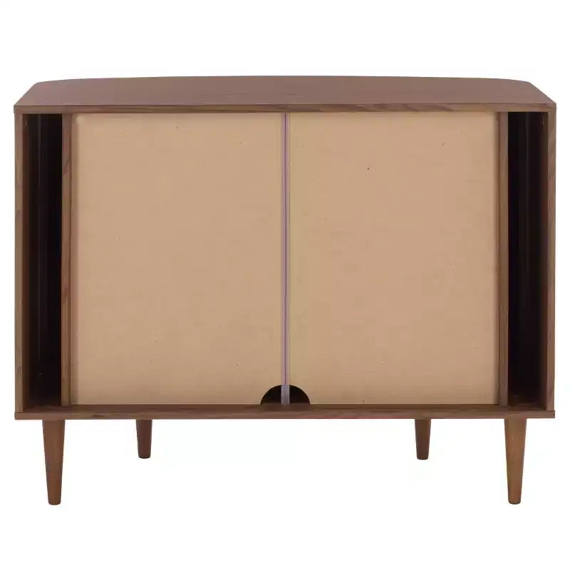 Buffet Compact à Portes Coulissantes, Noyer