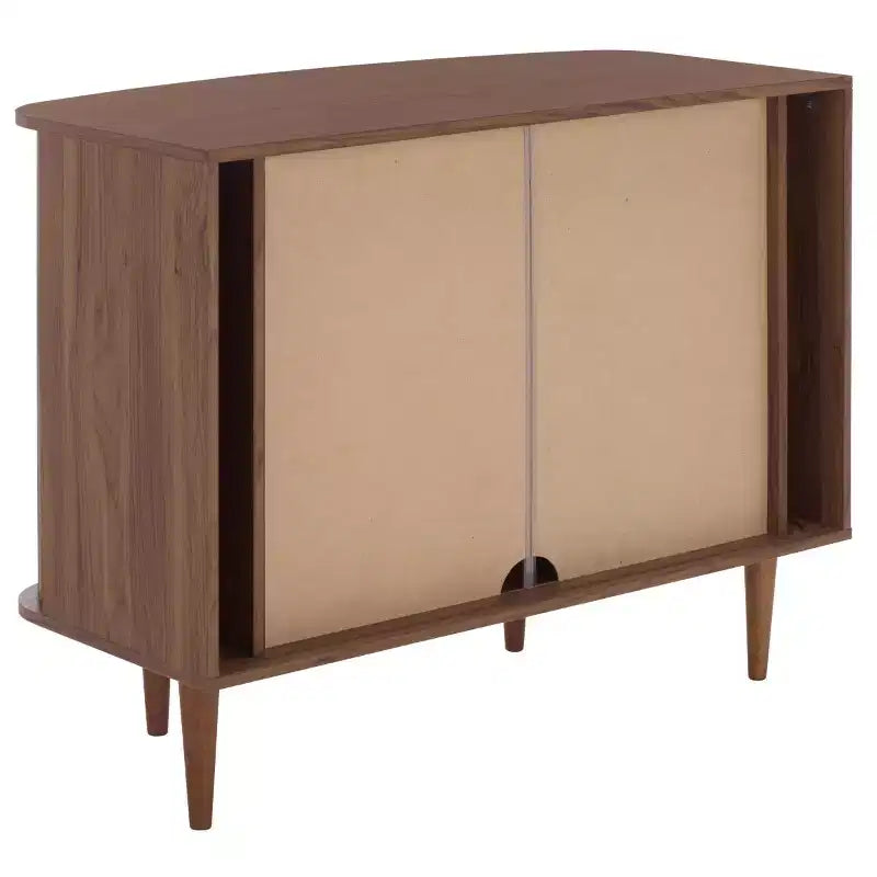 Buffet Compact à Portes Coulissantes, Noyer