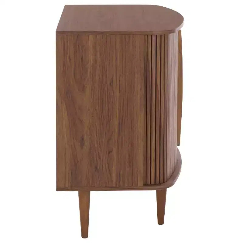 Buffet Compact à Portes Coulissantes, Noyer