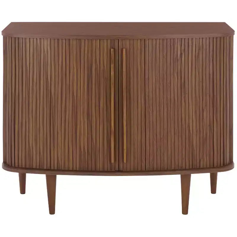 Buffet Compact à Portes Coulissantes, Noyer