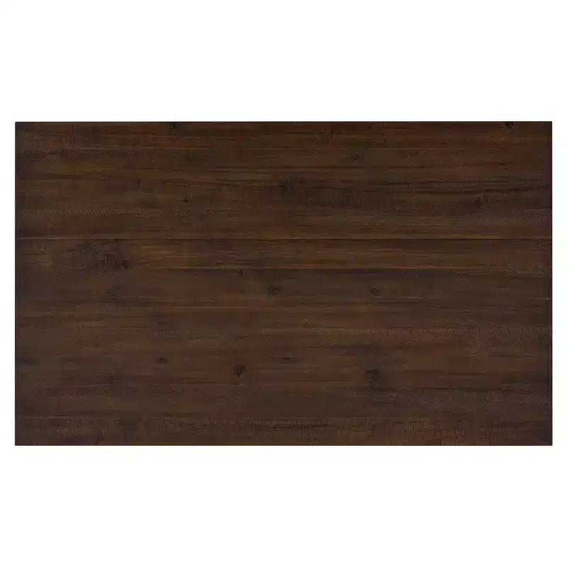 Ensemble de salle à manger 6 pièces en bois pour 6 personnes, table à manger rectangulaire avec 4 chaises rembourrées et un banc