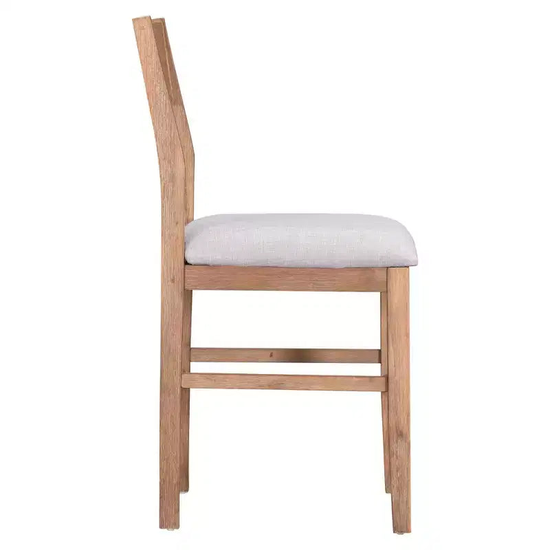 Ensemble de salle à manger 5 pièces à hauteur de comptoir pour 4 personnes, ensemble table de bar en bois de style ferme avec 4 chaises rembourrées pour petits espaces