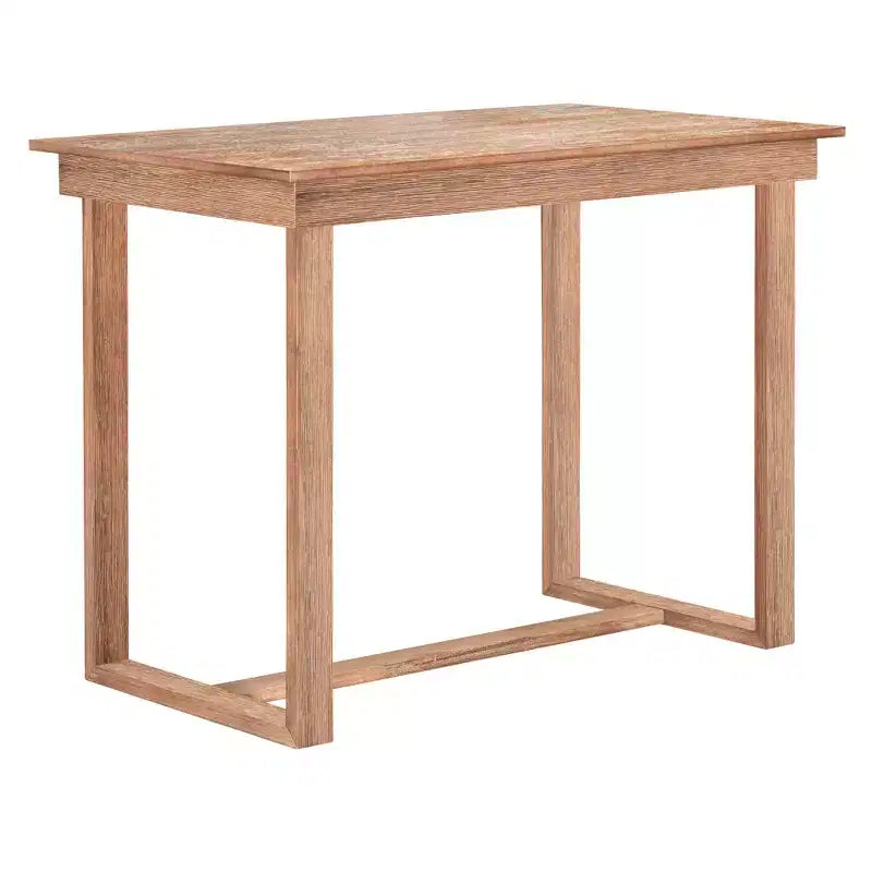 Ensemble de salle à manger 5 pièces à hauteur de comptoir pour 4 personnes, ensemble table de bar en bois de style ferme avec 4 chaises rembourrées pour petits espaces
