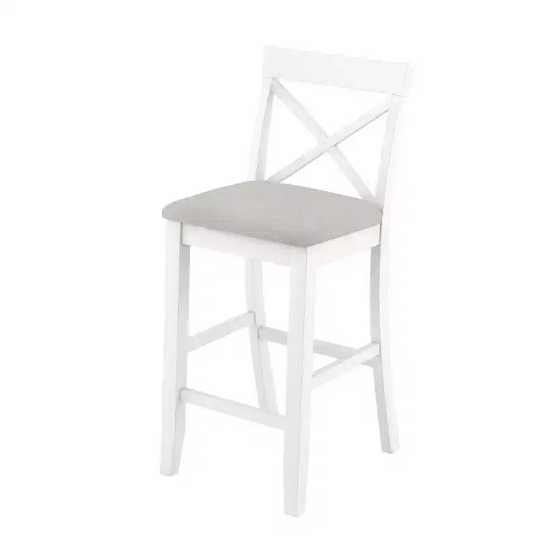 Ensemble de 3 pièces table de salle à manger hauteur de bar en bois, coin repas rectangulaire de style ferme avec 2 chaises pour petits espaces