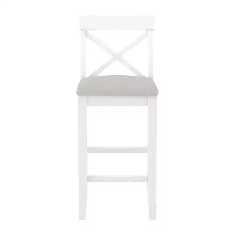 Ensemble de 3 pièces table de salle à manger hauteur de bar en bois, coin repas rectangulaire de style ferme avec 2 chaises pour petits espaces