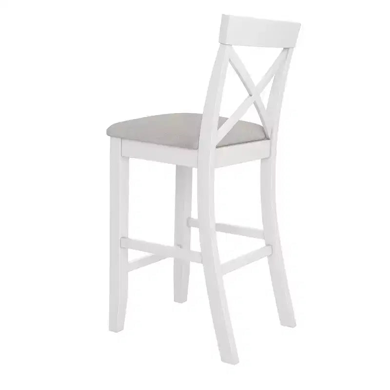 Ensemble de 3 pièces table de salle à manger hauteur de bar en bois, coin repas rectangulaire de style ferme avec 2 chaises pour petits espaces