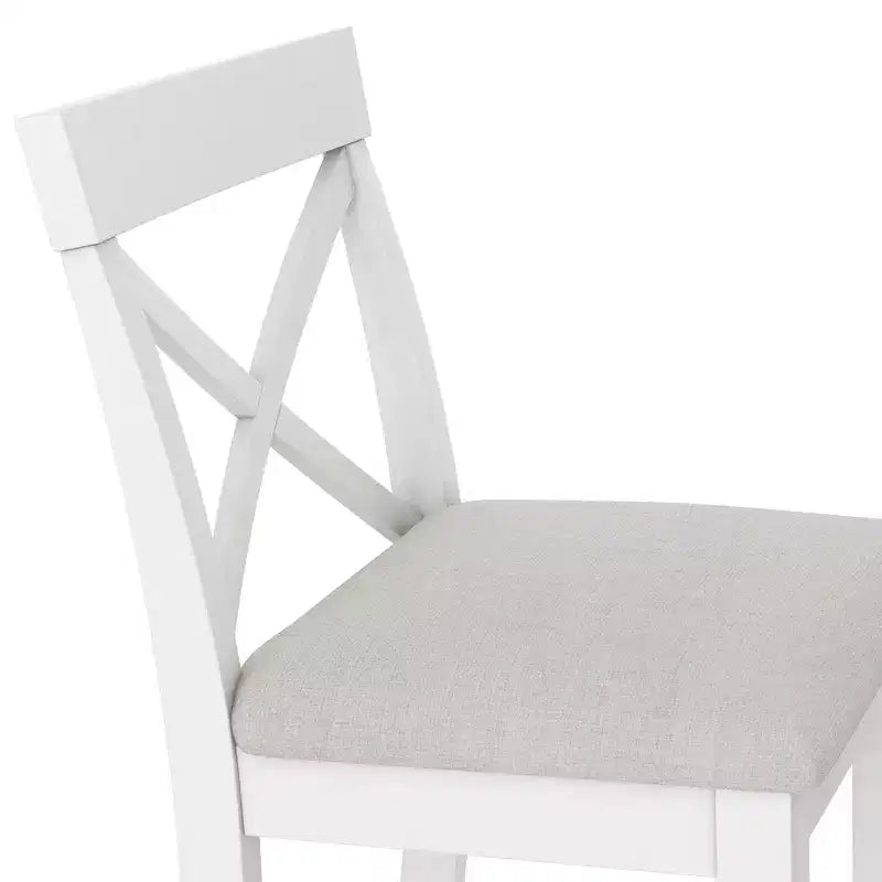 Ensemble de 3 pièces table de salle à manger hauteur de bar en bois, coin repas rectangulaire de style ferme avec 2 chaises pour petits espaces