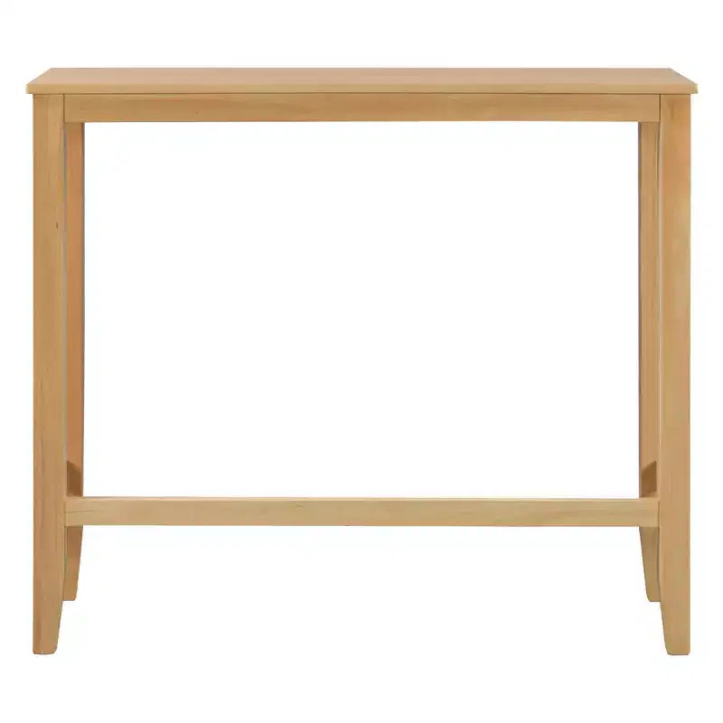 Ensemble de 3 pièces table de salle à manger hauteur de bar en bois, coin repas rectangulaire de style ferme avec 2 chaises pour petits espaces
