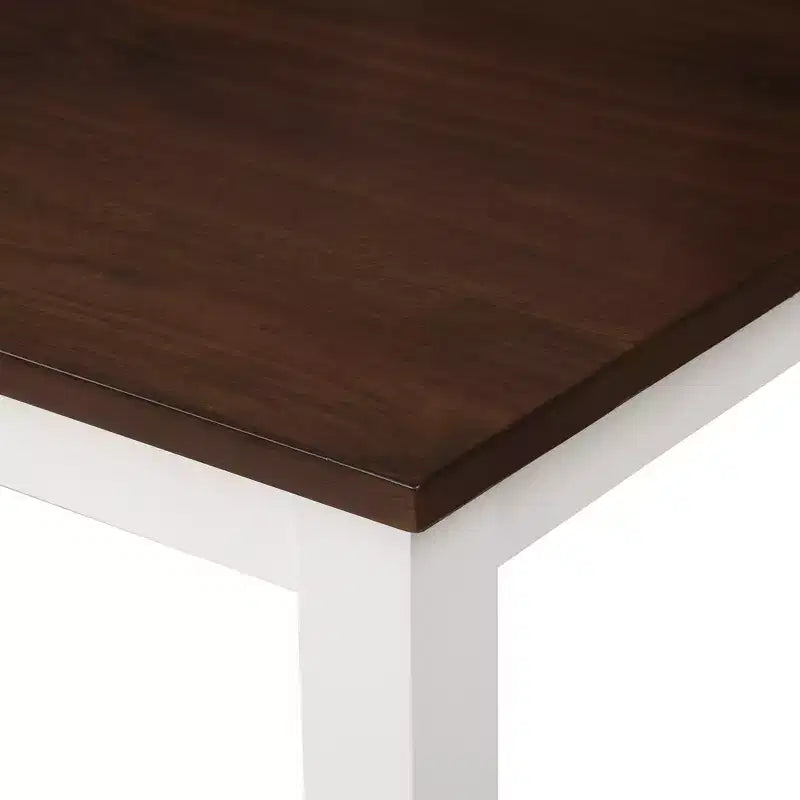 Ensemble de salle à manger 5 pièces pour 4 personnes, ensemble de table de cuisine rectangulaire en bois avec 4 chaises, ensemble de salle à manger de style ferme pour la cuisine